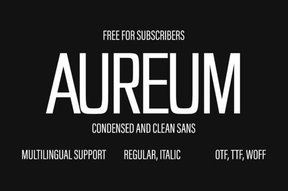 Aureum: A Luxurious Sans Serif