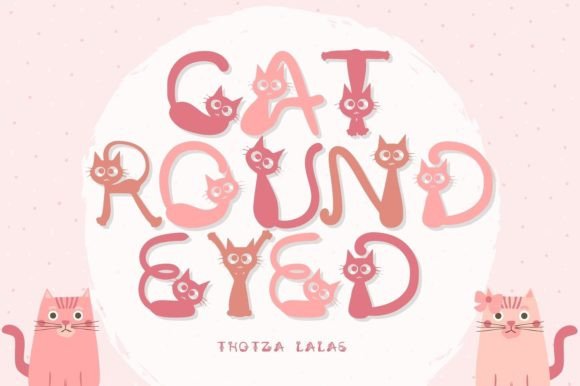 Cat Round Eyed Font for Web Design