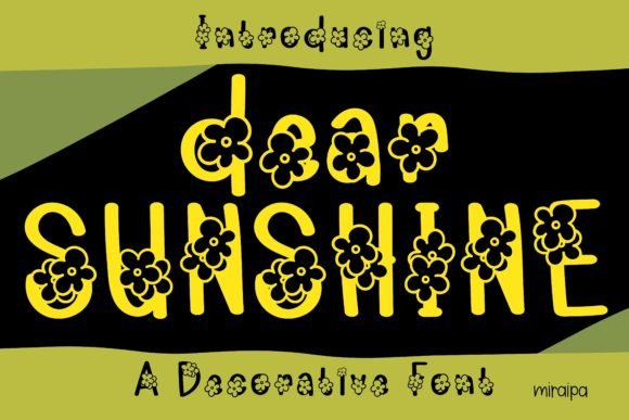 Dear Sunshine: A Font That Shines