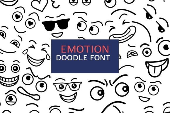 Emotion Doodle Font for Creative Projects