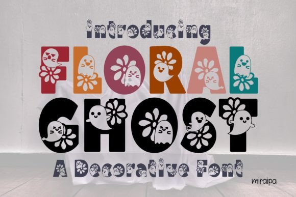 Floral Ghost Font for Creative Projects