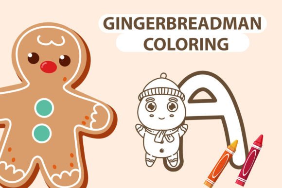 Gingerbread Man Coloring Font