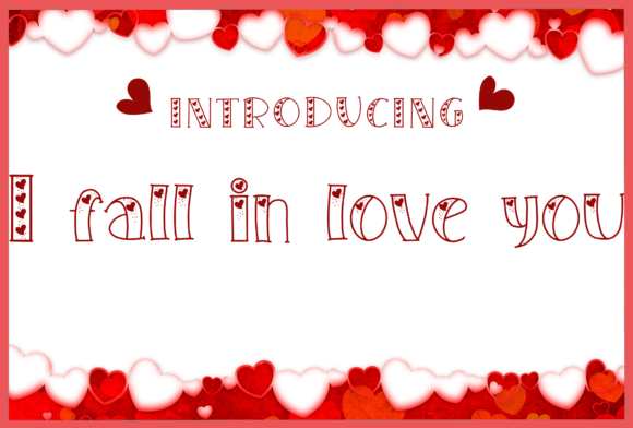 I Fall in Love You Font