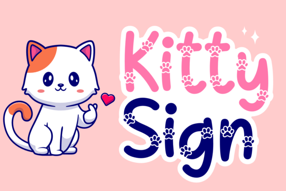 Kitty Sign: Adorable Font for Digital Campaigns