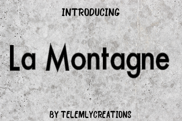 La Montagne: A Cute Sans Serif Font