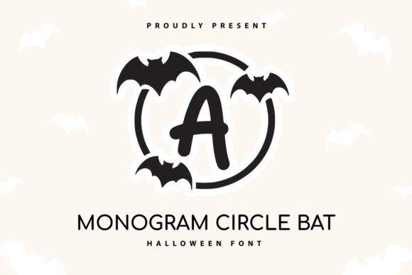 Monogram Circle Bat Font