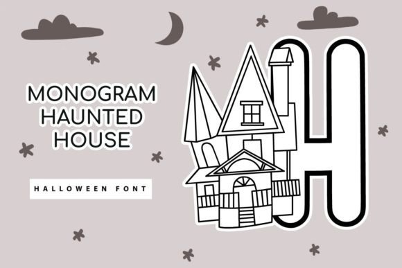 Monogram Haunted House Font