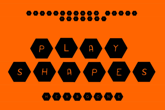 Play Shapes Hexagons Font