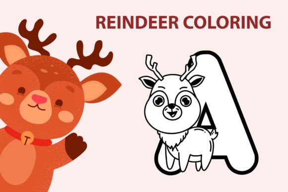 Reindeer Coloring Font