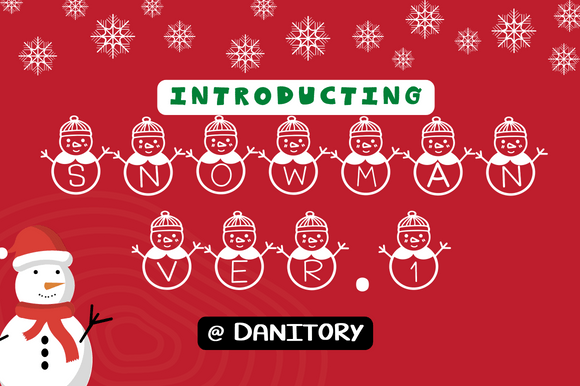 Snowman Version One: A Festive Font for Campaigns