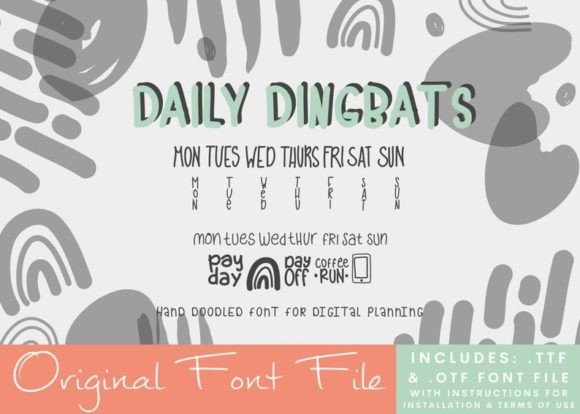 Weekday Dingbats: A Font for Clear Campaigns