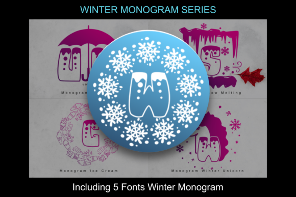 Winter Monogram Series Font