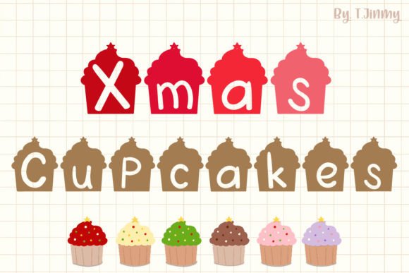 Xmas Cupcakes Font